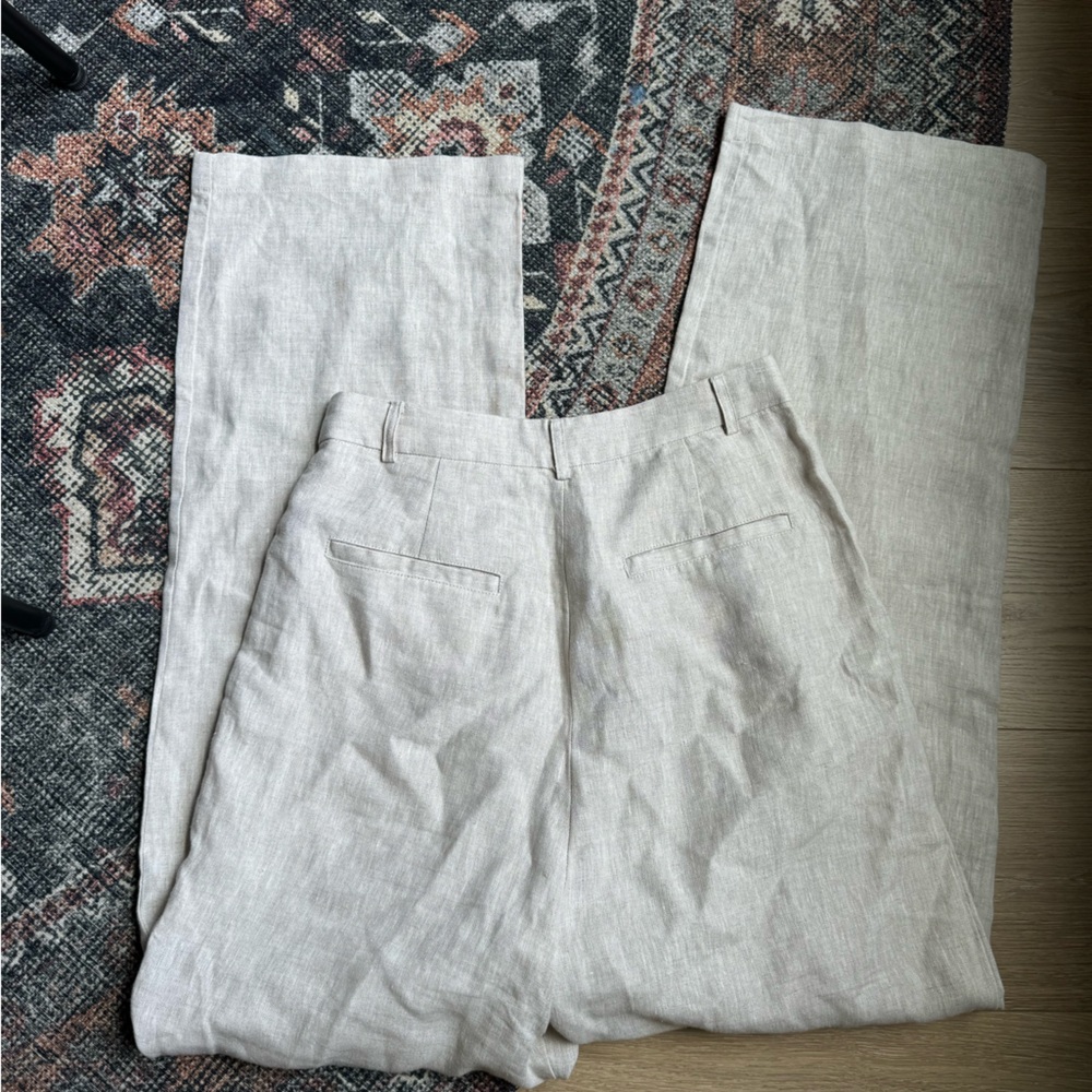 Reformation Cream Wide Leg Pants - Picture 4 of 4